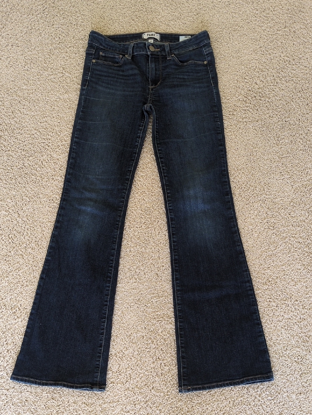 PAIGE Dark Blue Flare Jeans